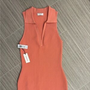 Aritzia fitted ribbed dress